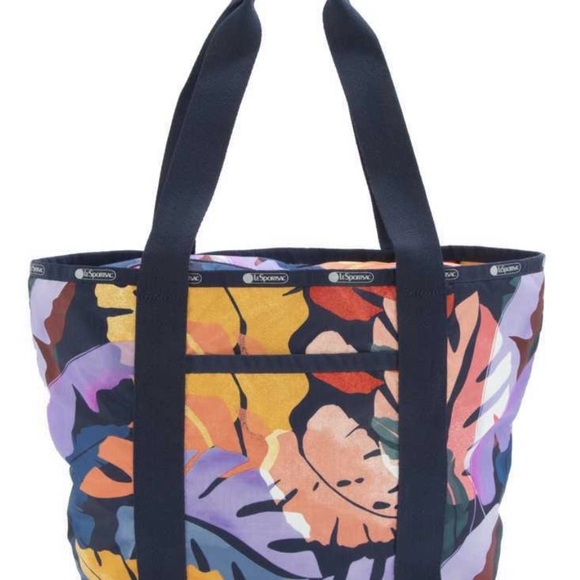 NWT!! LeSportSac Everyday Zip Tote in Vibrant Leaves - Picture 2 of 8